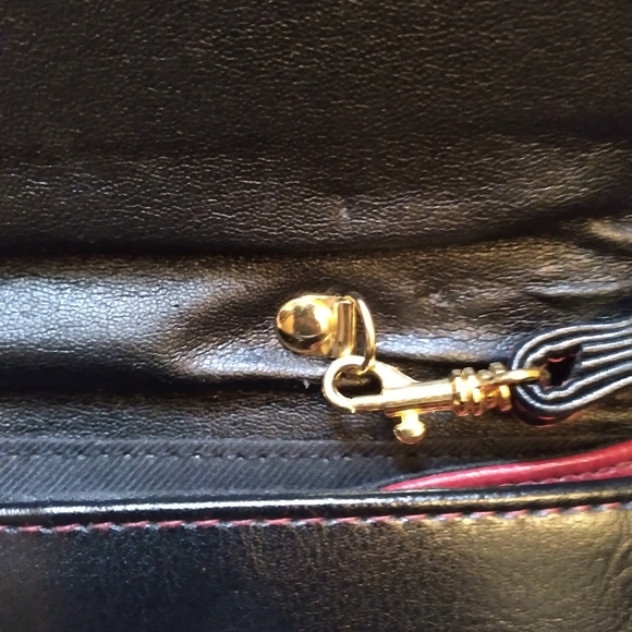 Faux leather multicolored crossbody bag - Picture 5 of 7